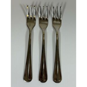 International Stainless Flatware Gran Royal Cocktail Forks Set Of 3 Appetizer